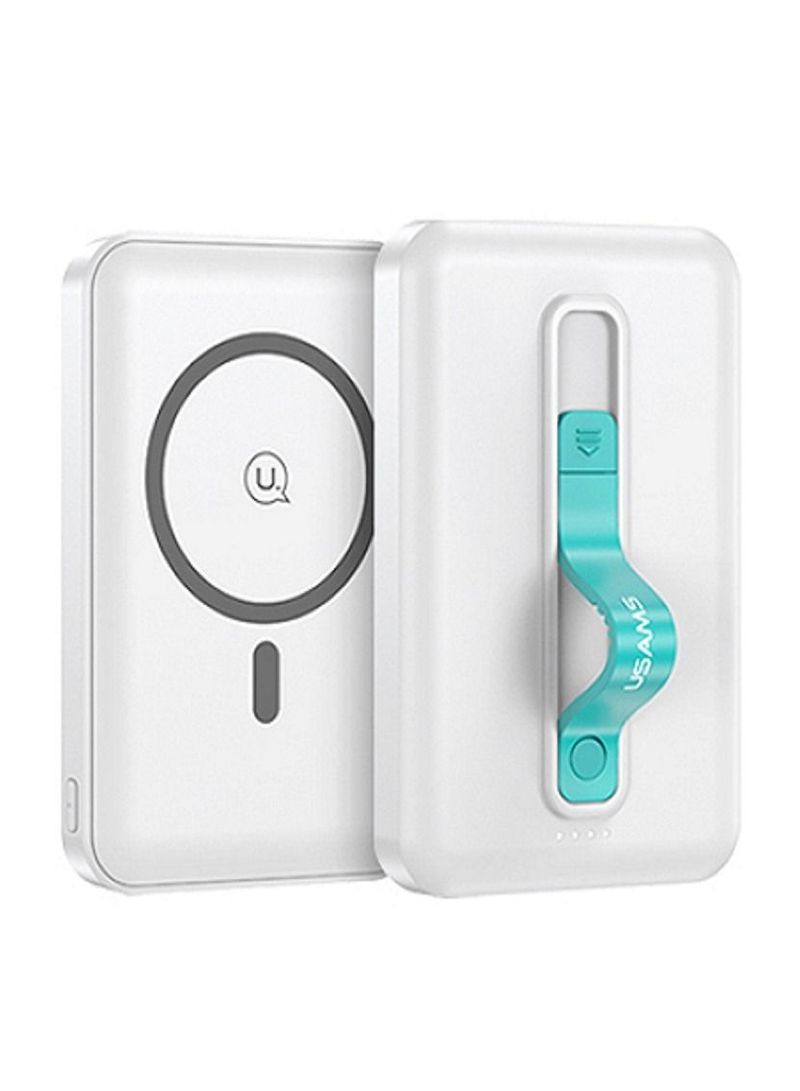 USCD173 QCPD Fast Charging Magnetic Wireless Power Bank 10000mAh White