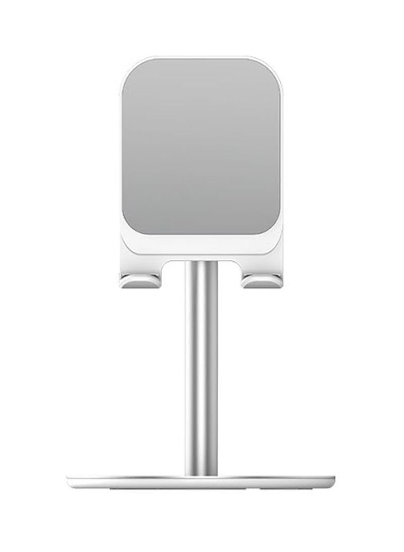 Desktop Mobile Phone Holder WhiteSilverGrey