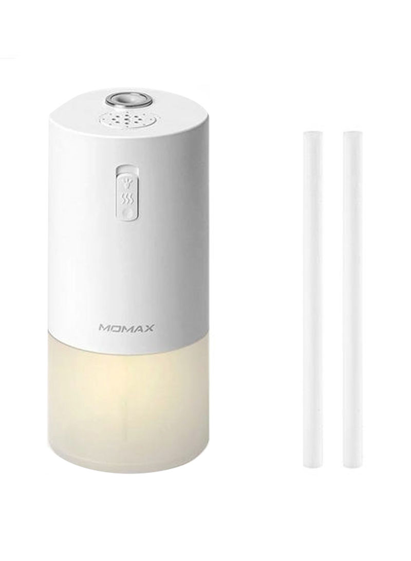 Hd5 Feel Mini Portable Aroma Diffuser With Lamp  2 Feel Mini Replacement Cotton Wick Filter HD5W White